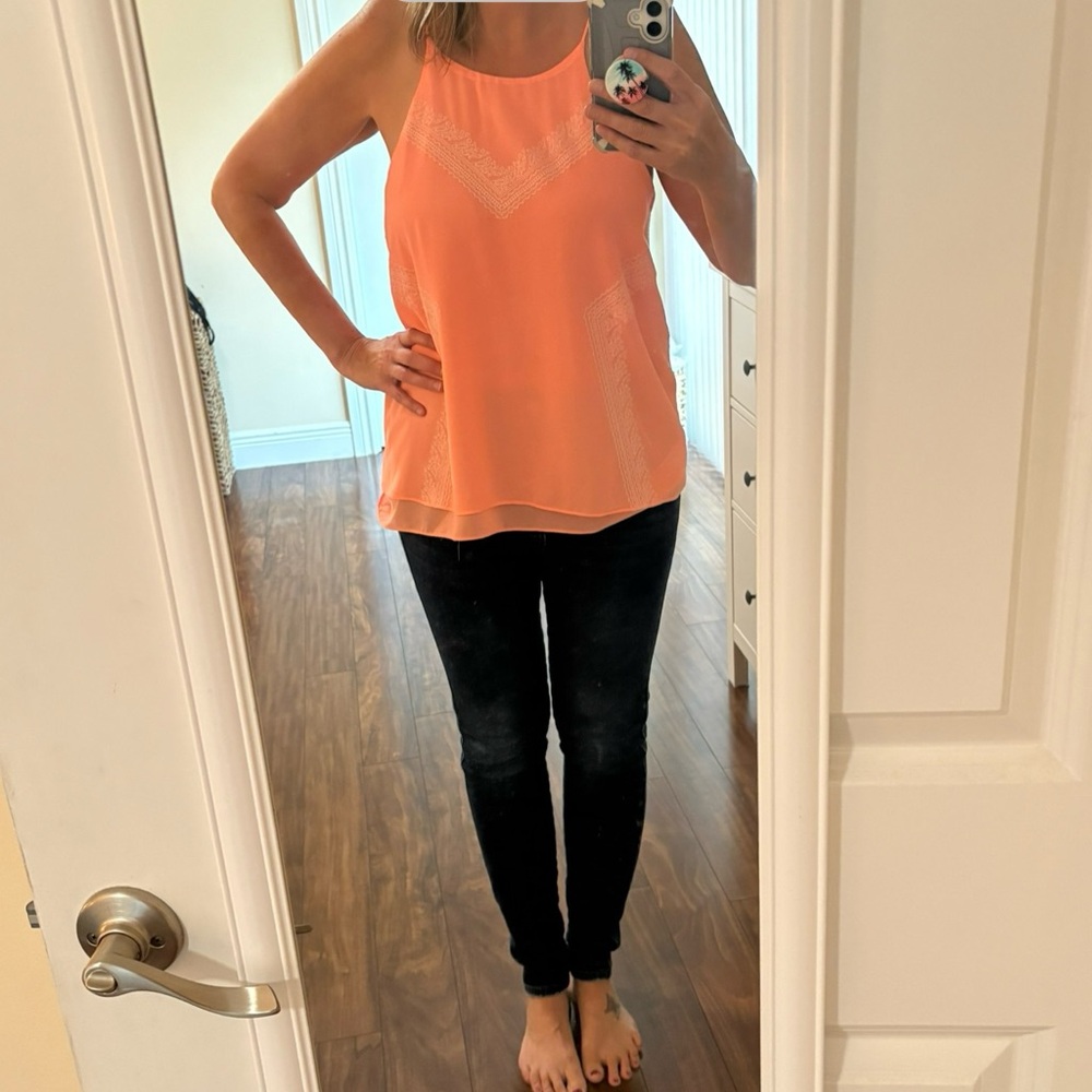 Blu Pepper Peach Tank Top